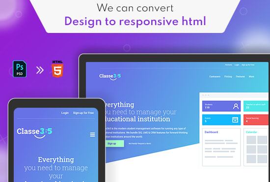 I will convert designs into pixel perfect HTML