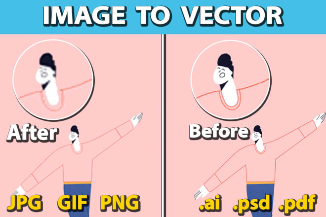 I will convert image to vector ai, png, eps, pdf, psd, jpg, high resolution