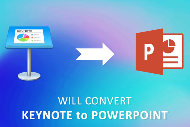 I will convert keynote to powerpoint template