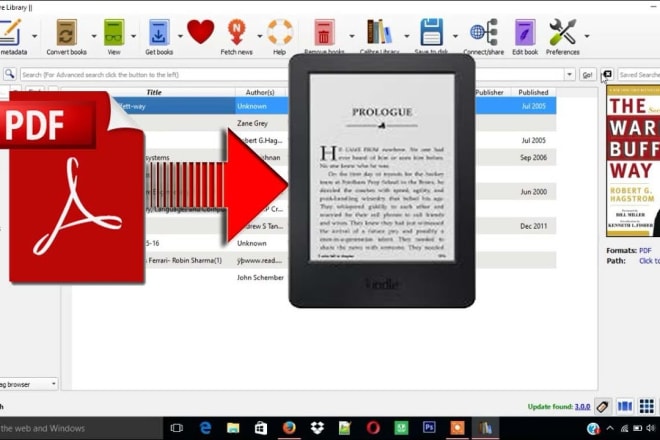 I will convert pdf or word files to kindle format