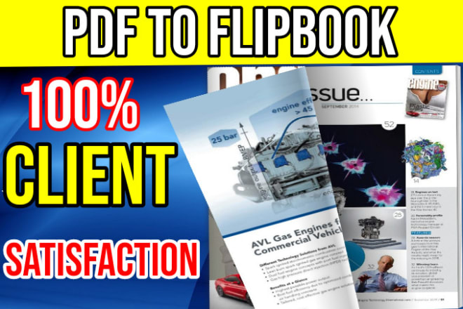 I will convert pdf to beautiful flipbook or digital magazine