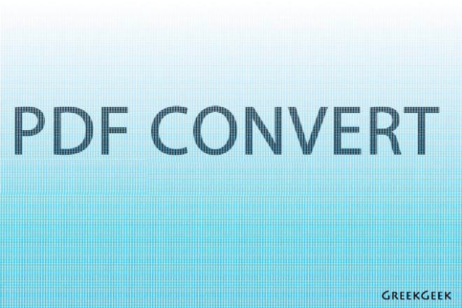 I will convert PDF to excel or csv