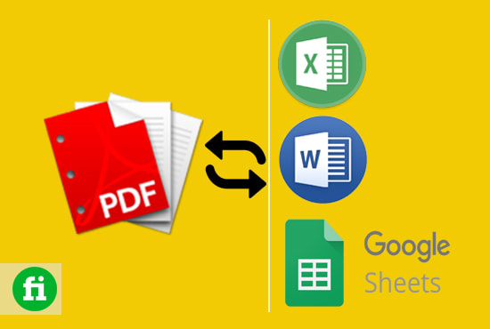I will convert PDF to word, excel, or google spreadsheet