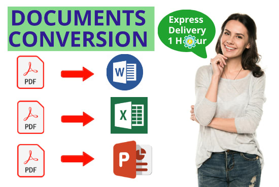I will convert pdf to word or excel in 24 hours