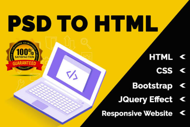 I will convert psd to html css