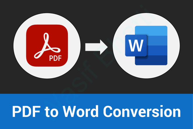 I will convert scanned PDF to microsoft ms word, do pdf conversion