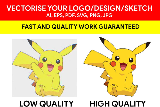 I will convert vectorise logo, design in high res PSD, png, ai etc