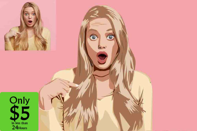 I will convert your portrait image into cartoon face