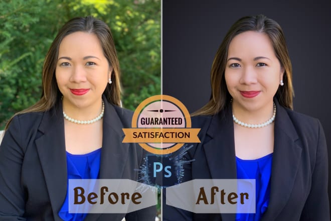 I will corporate headshot editing in photoshop