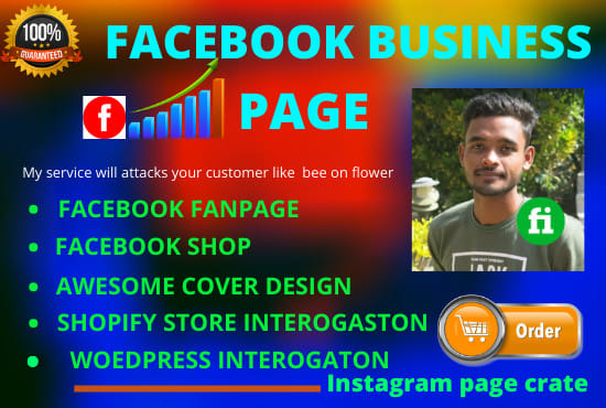 I will crate a professional fb and ig business page