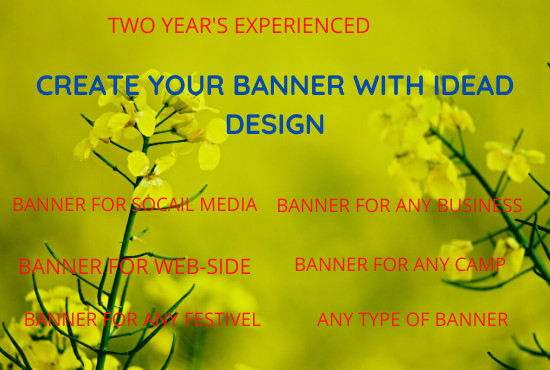 I will creat your banner with ideal design