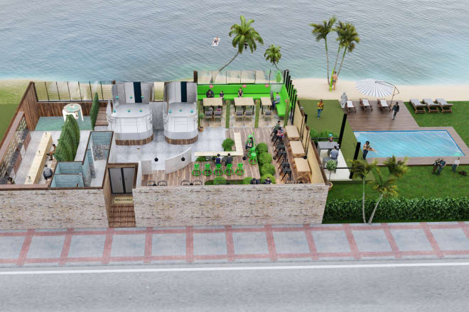 I will create 3d floor plan, interior and exterior, model sketch up