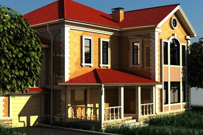 I will create 3d house from photo, sketch, blueprint