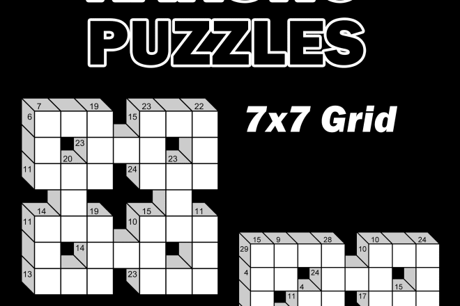 I will create 7x7 8x8 kakuro puzzles, book interior and cover for KDP self publishing