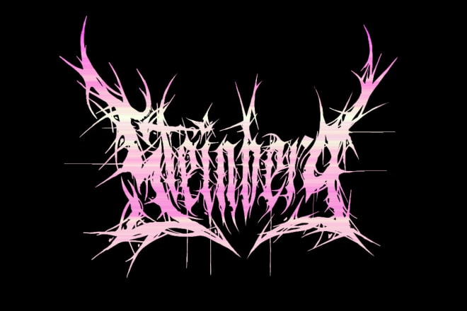 I will create a black metal or death metal logo ready in 3 days