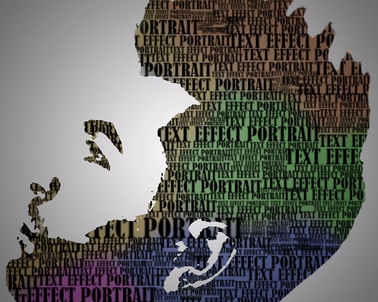 I will create a chraming text portrait on your photo