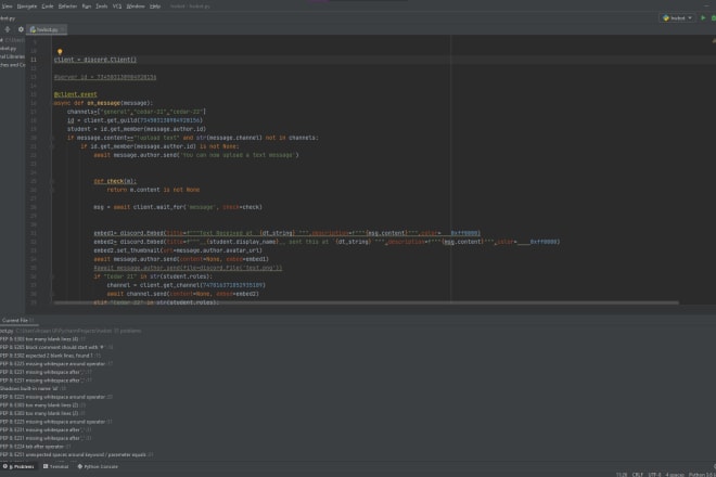 I will create a custom discord bot for you and pass the source code too