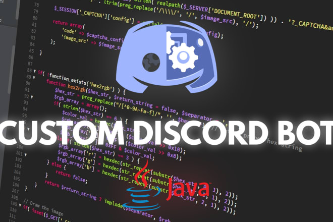 I will create a custom discord bot with java