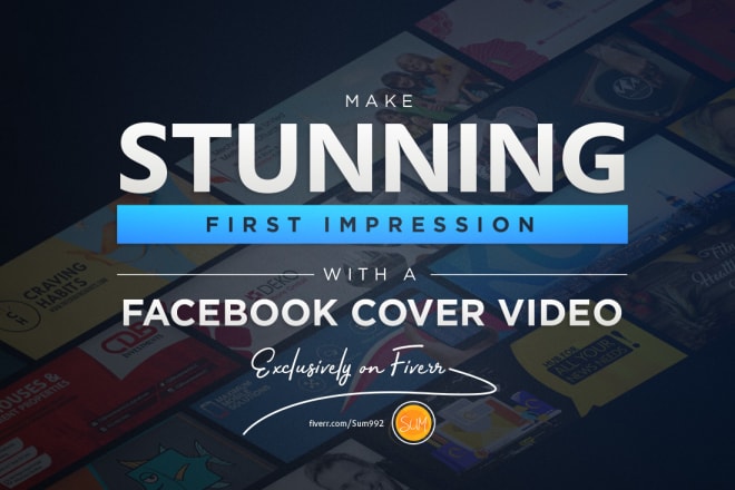 I will create a facebook cover video