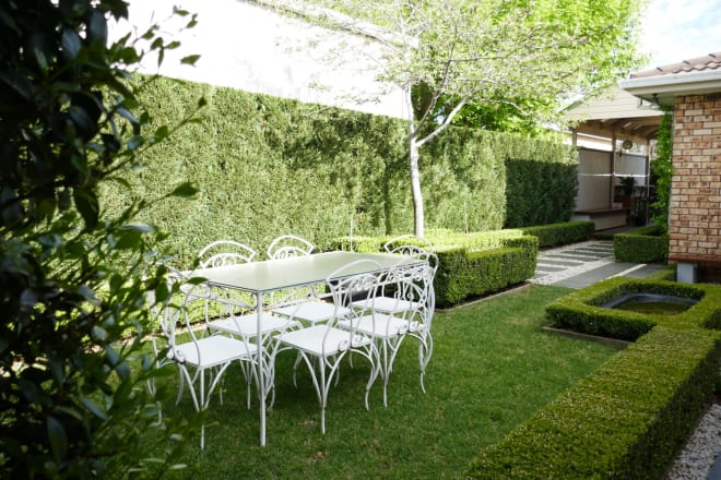 I will create a formal landscape design