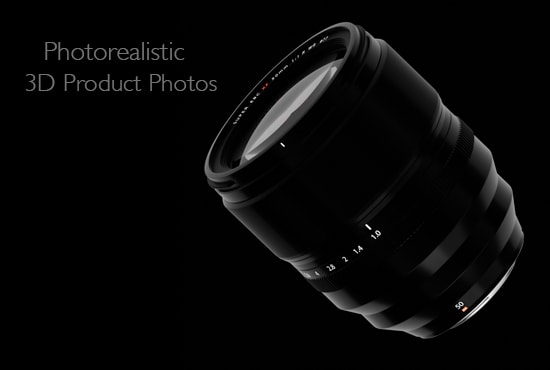I will create a photorealistic 3d render of your product