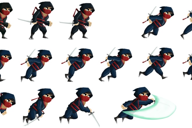 I will create a quality sprite sheet for games