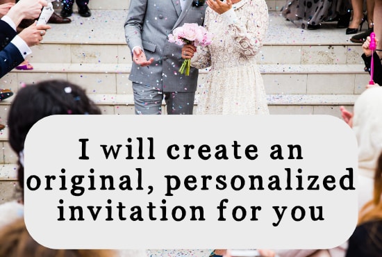 I will create a unique invitation for you