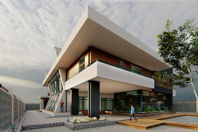 I will create amazing architecture 3d modelling and rendering exterior