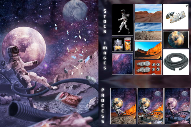 I will create amazing composites in photoshop