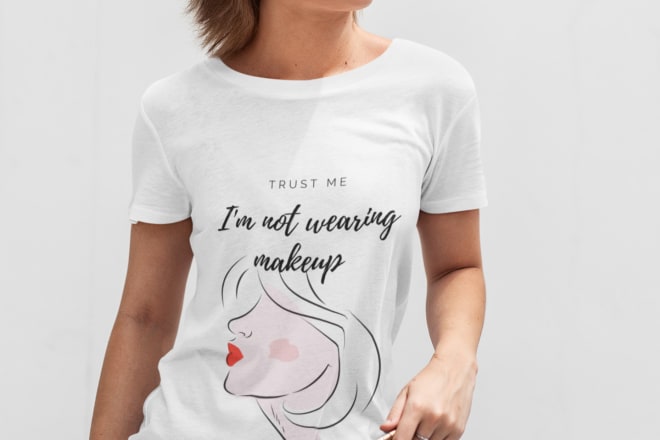 I will create an appealing feminine tshirt design