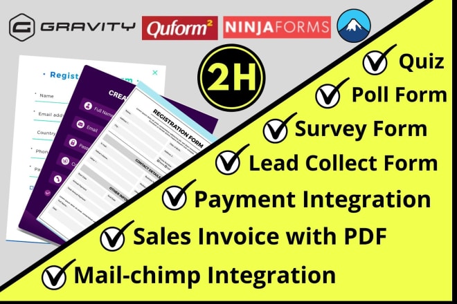I will create any wordpress form by gravity ninja contact form 7 in lander landing page