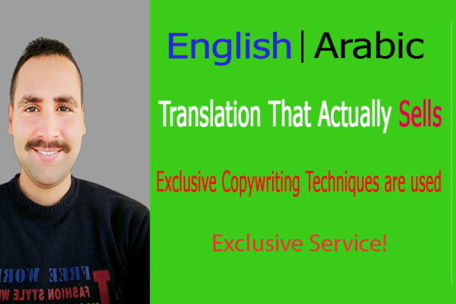 I will create arabic translation that sells