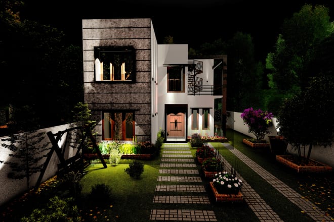 I will create architectural house design