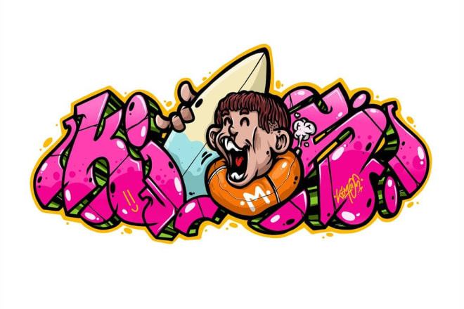 I will create awesome graffiti style for logo, tshirt, etc