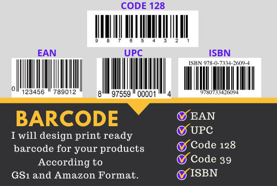 I will create barcode stickers for your products