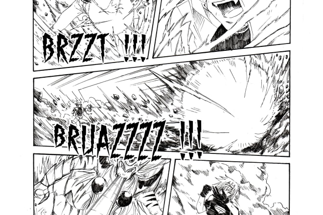 I will create best line art or comic pages