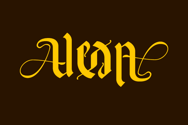 I will create custom attractive ambigram