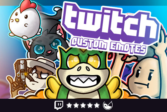 I will create custom sub emotes for twitch