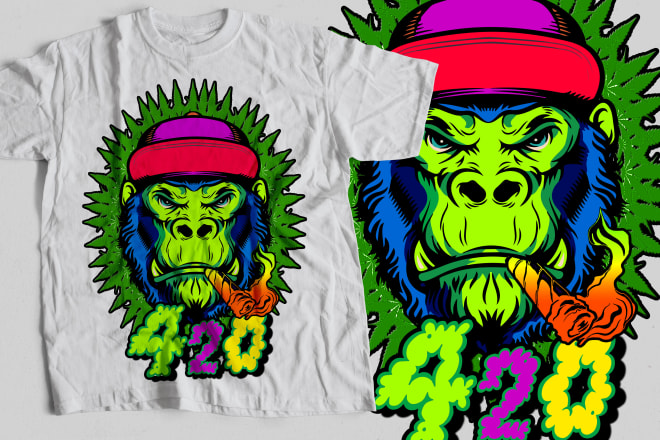 I will create custom trendy graphic t shirt design