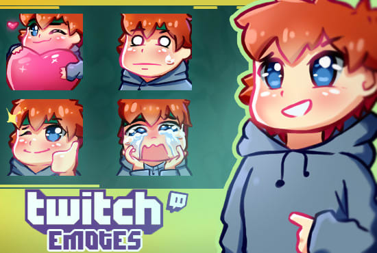 I will create custom twitch emotes for your channel