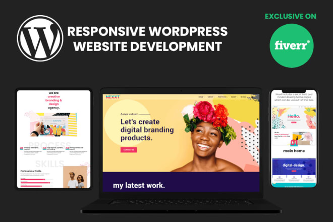 I will create, design, develop wordpress website for you