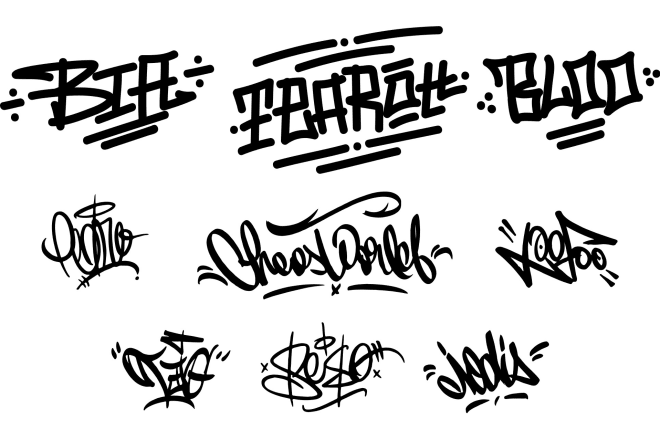 I will create digital graffiti tag