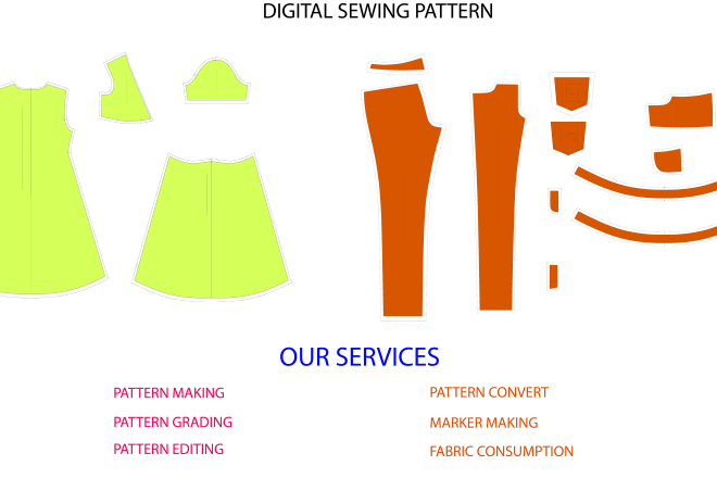 I will create digital sewing pattern,size grading and sublimation print within 6 hours