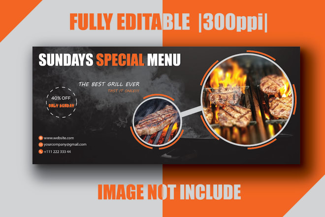 I will create facebook cover photo banner design