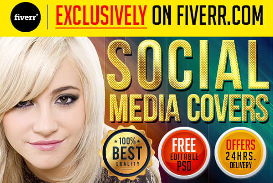I will create facebook, twitter, youtube cover and thumbnail