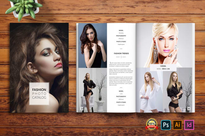 I will create fashion lookbook magazine and high quality product catalog design