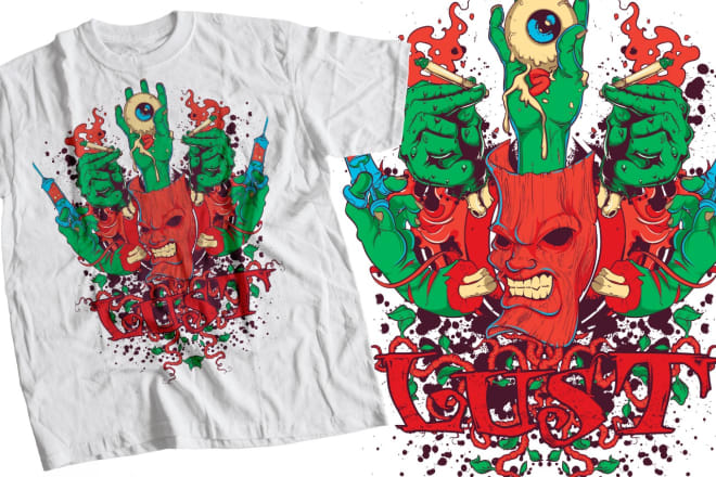 I will create graffiti graphic t shirt design for you