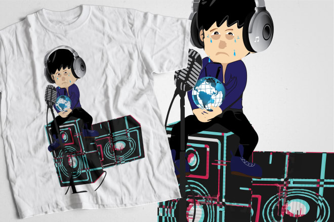 I will create graphic t shirt design