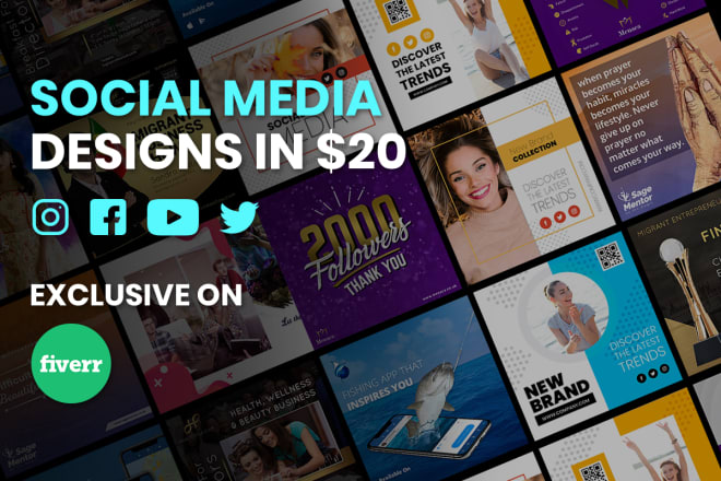 I will create instagram, facebook post social media design