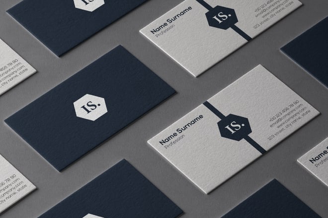 I will create luxury elegant business card, logo and letterhead